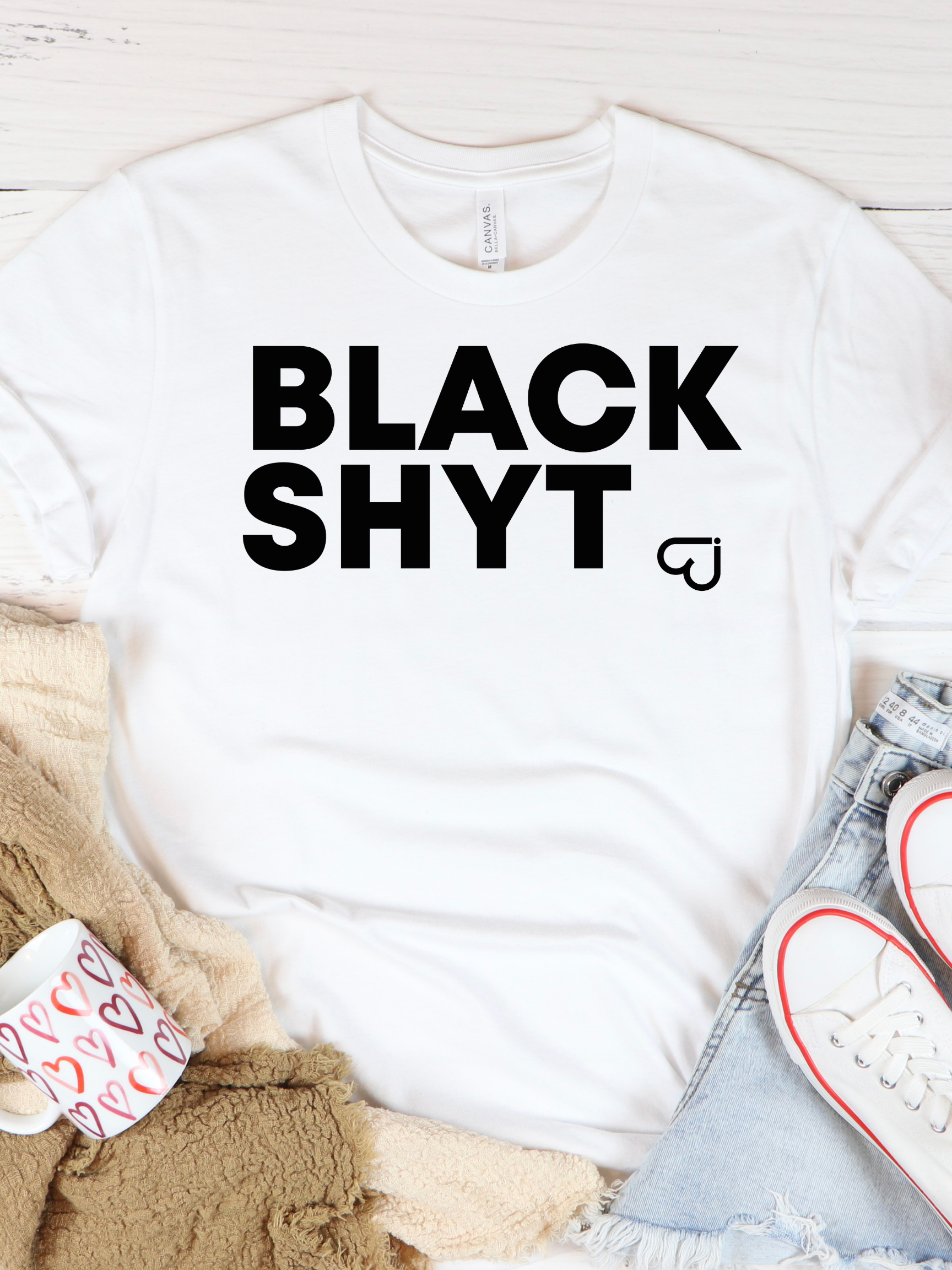 BLACK SHYT T-SHIRT