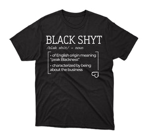 BLACK SHYT DEFINED T-SHIRT