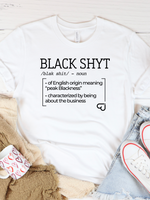 Load image into Gallery viewer, BLACK SHYT DEFINED T-SHIRT
